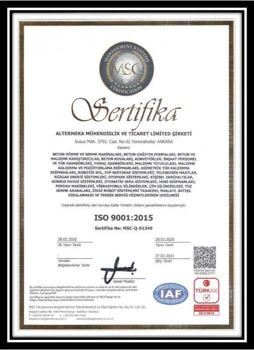 quality certificate