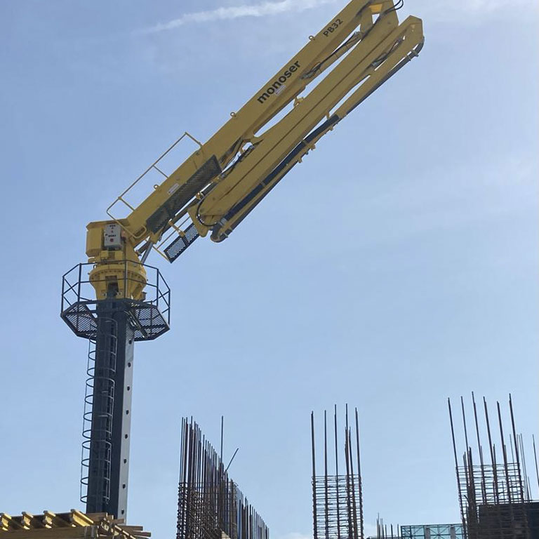 Altermeka Proudly Announced That monoser®️ PB32-Z4 Hydraulic Concrete Placing Distributor With Self- Climbing Mast (Without Counter Weight And Zero Tail) Delivered To Serbia.